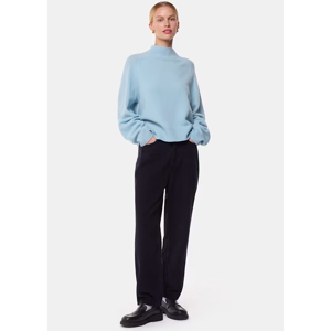 Whistles Pale Blue Wool Funnel Neck Knit